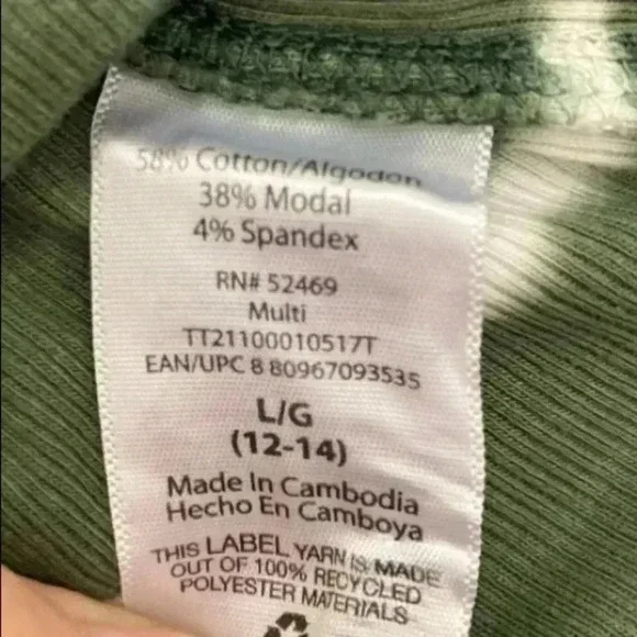 🆕Green Amber Tie Dye Ribbed Tank🆕 - Picture 7 of 8